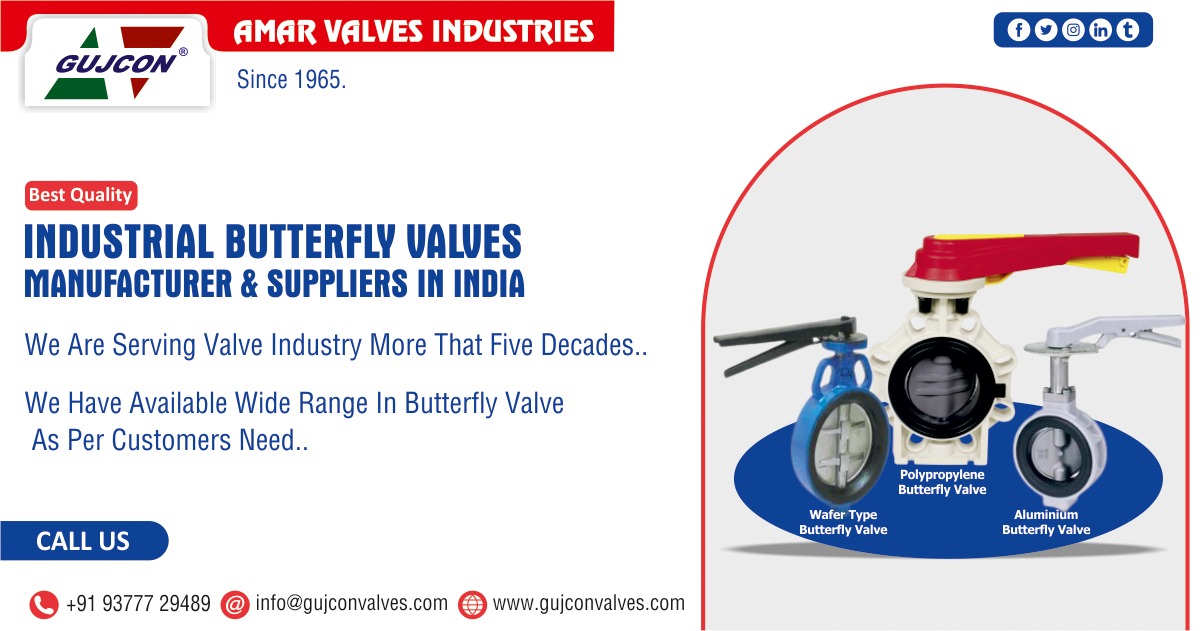 Industrial Butterfly Valves Manufacturer & Suppliers in India