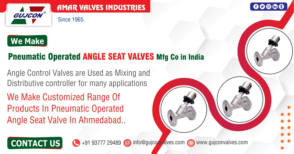 Pneumatic Angle Seat Valves: manufacturer and Supplier