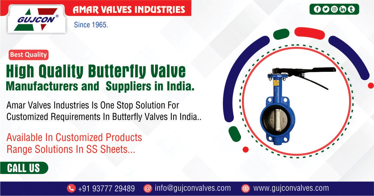 High Quality Butterfly Valve manufacturer, supplier, and exporter in India