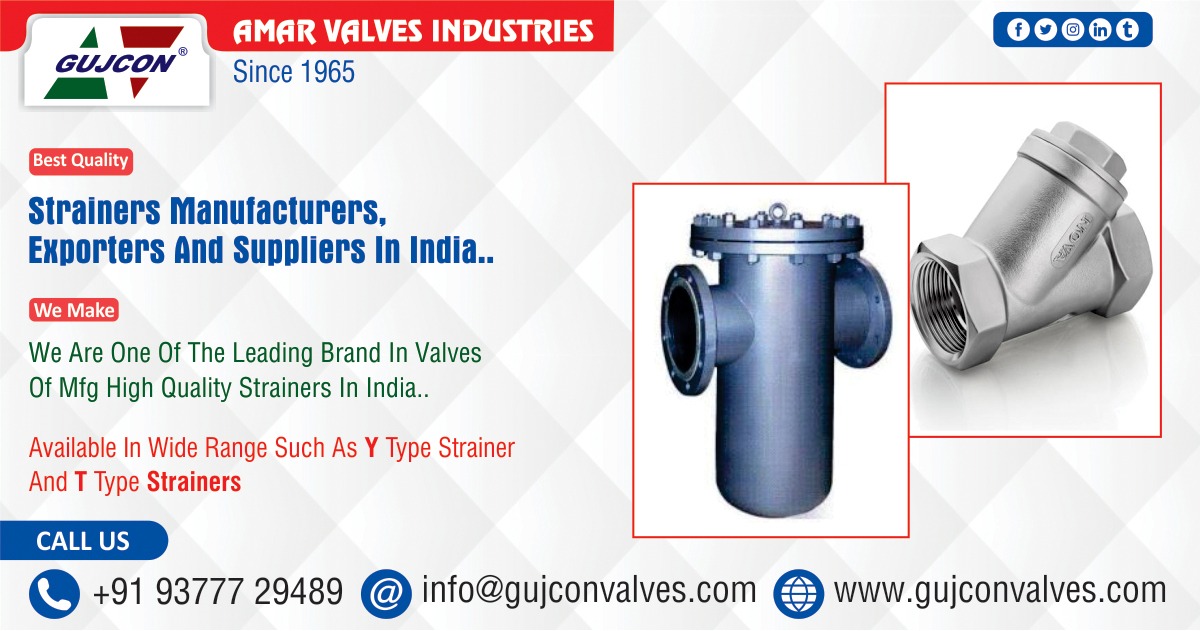 Strainers Manufacturer, supplier, and exporter in India