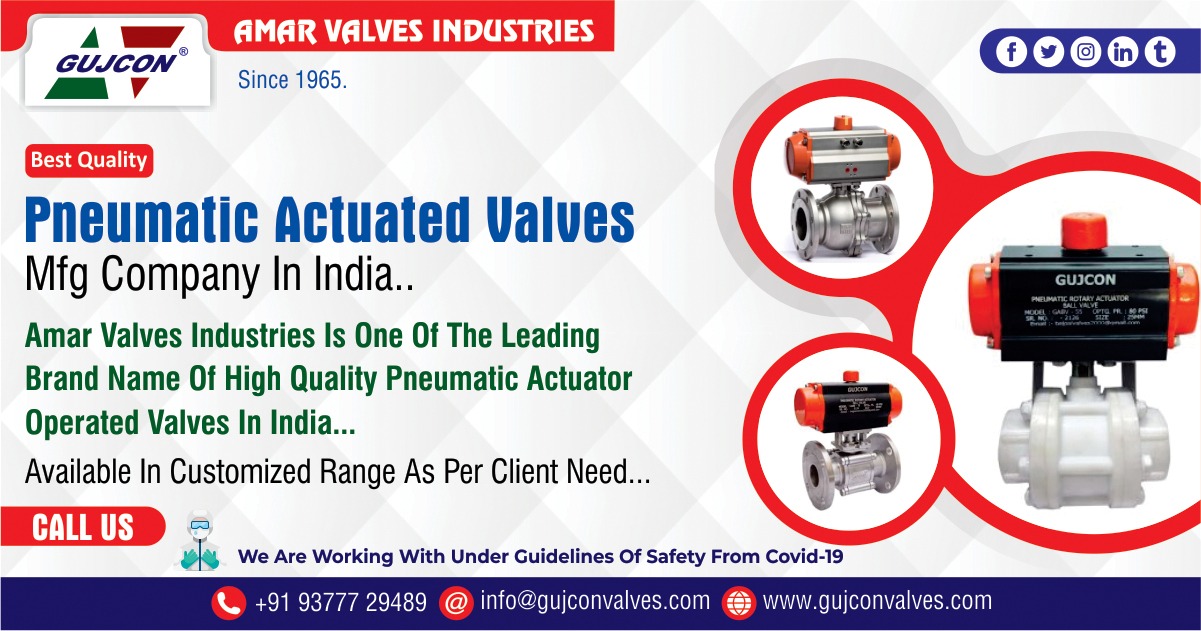 Pneumatic Actuator Ball Valves manufacturers and suppliers - Amar Valve